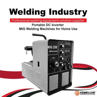 Portable DC Inverter IGBT / MIG Welding Machine MIG250 For Home Use